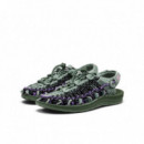 Calzado Sandalias KEEN Uneek All Gender Leather Henrik Vibskov Sneaker Green Spring