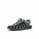 Calzado Sandalias KEEN Uneek All Gender Leather Henrik Vibskov Sneaker Green Spring