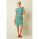 Vestidos Vestido KING LOUIE Manon Chopito Stripe Ultra Green