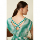 Vestidos Vestido KING LOUIE Manon Chopito Stripe Ultra Green