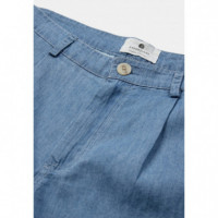Bermudas Shorts ANERKJENDT Akjan Chambray Medium Blue Denim