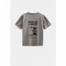 Camisetas Hombre Camiseta ANERKJENDT Akvillads Brewlikeamaster Gray Flannel
