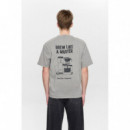 Camisetas Hombre Camiseta ANERKJENDT Akvillads Brewlikeamaster Gray Flannel