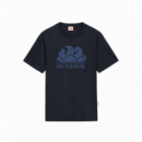 Camisetas Hombre Camiseta SUNDEK New Simeon Log Navy