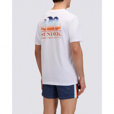 Camisetas Hombre Camiseta SUNDEK New Herbe White