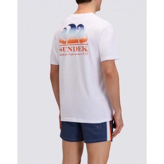 Camisetas Hombre Camiseta SUNDEK New Herbe White