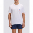 Camisetas Hombre Camiseta SUNDEK New Herbe White