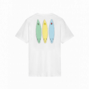 Camisetas Hombre Camiseta SUNDEK Juicy Stripes White
