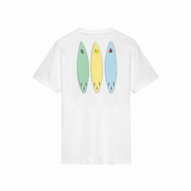 Camisetas Hombre Camiseta SUNDEK Juicy Stripes White