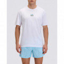 Camisetas Hombre Camiseta SUNDEK Juicy Stripes White