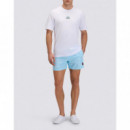 Camisetas Hombre Camiseta SUNDEK Juicy Stripes White
