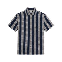 Camisas Camisa BEN SHERMAN Block Geo Jacquard Twilight Denim