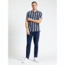Camisas Camisa BEN SHERMAN Block Geo Jacquard Twilight Denim