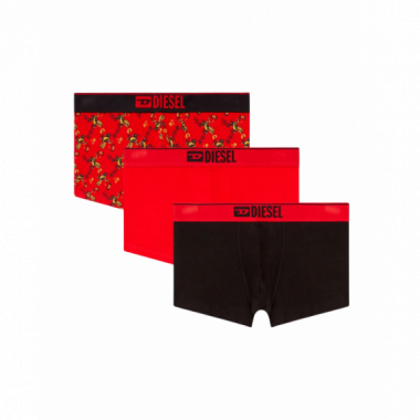 Ropa Interior Pack de 3 Calzoncillos DIESEL Boxers Damien Rojo