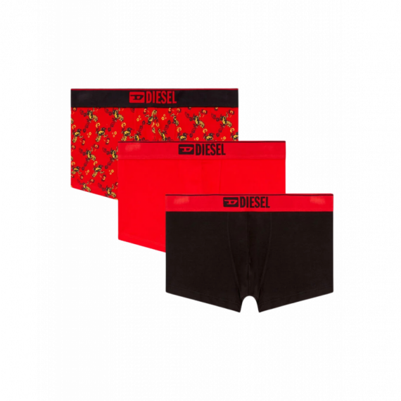 Ropa Interior Pack de 3 Calzoncillos DIESEL Boxers Damien Rojo