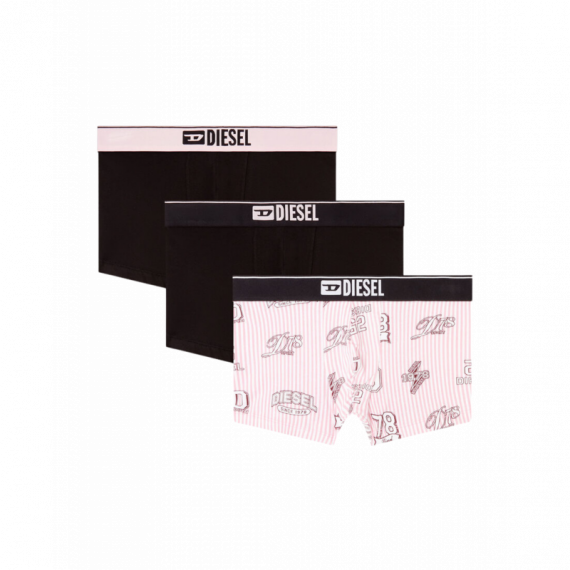 Ropa Interior Pack de 3 Calzoncillos DIESEL Boxers Damien D-box Negro Blanco