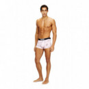 Ropa Interior Pack de 3 Calzoncillos DIESEL Boxers Damien D-box Negro Blanco