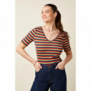 Camisas y Tops Top KING LOUIE Carice V Samui Stripe