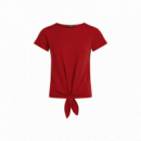 Camisas y Tops Camiseta KING LOUIE Tulum Knot Chili Red