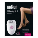 Depiladora BRAUN Silk·épil 1 SE 1370 — Eléctrica con Accesorio - XM1370
