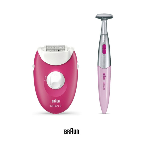 Depiladora BRAUN Silk-épil 3-420 + Mini Afeitadora de Precisión - XM3420