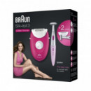 Depiladora BRAUN Silk-épil 3-420 + Mini Afeitadora de Precisión - XM3420