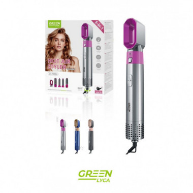 GREEN LYCA GL70034 &ndash; Hot Air Styler 5 en 1 Intercambiable - YR70034