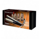 230°C S6500 – Plancha de Pelo Sleek & Curl 2 en 1 | Alisa y Riza, Pantalla Digital y Calentamiento Rápido – Remington - XPS6500