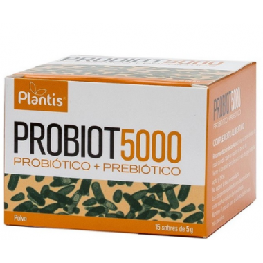 Probiot 5000 Probiotico + Prebiotico Plantis Mega Plus - 15 Sobres X 5 Gr  MEGAPLUS