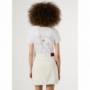 PEPE JEANS Camiseta Amanda Blanca PL506109-800