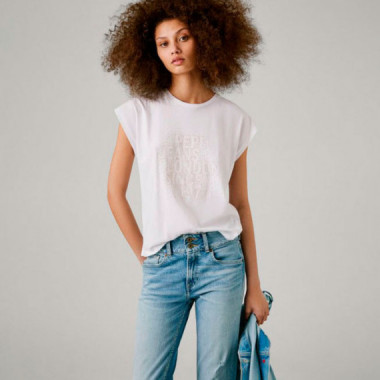PEPE JEANS Camiseta Blanca PL506111-800