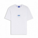 Hugo Blue Camiseta confeccionada en algodón 50557813-100