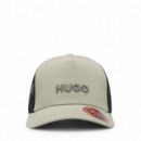 Hugo Red Gorra con paneles de mallas 50535942-337