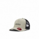 Hugo Red Gorra con paneles de mallas 50535942-337