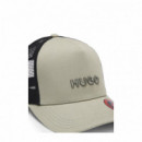 Hugo Red Gorra con paneles de mallas 50535942-337