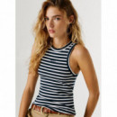 Pepe Jeans Camiseta sin mangas de cuello redondo PL5000140-594