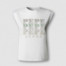 Pepe Jeans Camiseta sin mangas de cuello redondo PL5000163-800