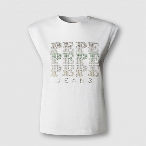 Pepe Jeans Camiseta sin mangas de cuello redondo PL5000163-800