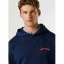 PEPE JEANS Sudadera con Capucha de Tejido de Rizo PM5800149-580