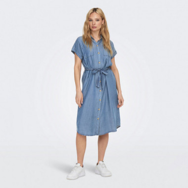 Only Vestido midi camisero 15250429-3815411