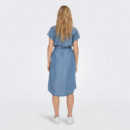 Only Vestido midi camisero 15250429-3815411