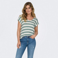 ONLY Camiseta Ligera de Rayas 15252103-4492921