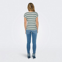 ONLY Camiseta Ligera de Rayas 15252103-4492921