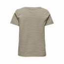 ONLY Camiseta de Rayas con Lurex 15368929-5012311
