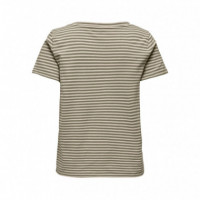 ONLY Camiseta de Rayas con Lurex 15368929-5012311