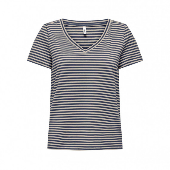 Only Camiseta de rayas con lurex 15368929-5012312