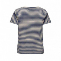 ONLY Camiseta de Rayas con Lurex 15368929-5012312
