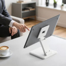 Soporte de Sobremesa AISENS DT27T-445 para Monitor/POS 10-27" Inclinable Blanco