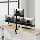 Soporte de Mesa AISENS DT27TSR-379 para 4 Monitores/TV 13-27" Giratorio/Inclinable (8 kg por brazo) Negro