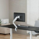 Soporte de Mesa para TV/Monitor AISENS ECO 17-32 pulgadas, 1 Brazo, Giratorio e Inclinable, hasta 9kg, Blanco (DT32TSR-435)